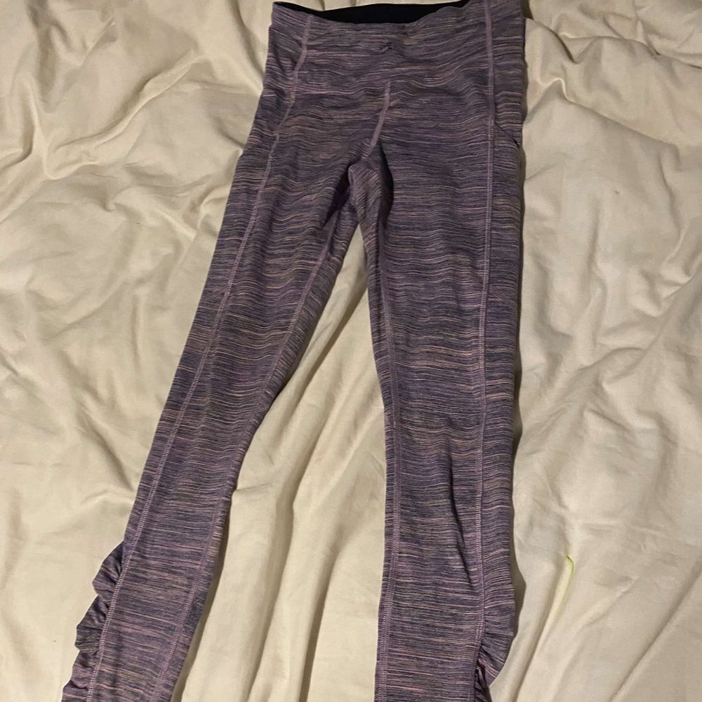 Lululemon Purple and Black Leggings